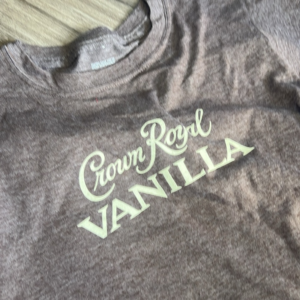 NEW Crown Royal Vanilla Ladies' Fitted Tee Shirt